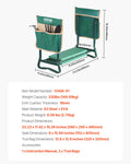 Garden Kneeler Seat Folding Stool 6in Wide 2 Tool Bags