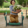 Garden Kneeler Seat Folding Stool 6in Wide 2 Tool Bags