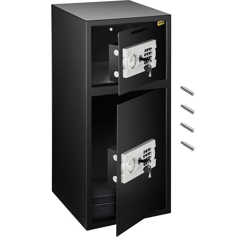 Large Double Door Security Safe Box 2.6 Cubic Feet Digital Lock Black