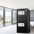 Large Double Door Security Safe Box 2.6 Cubic Feet Digital Lock Black