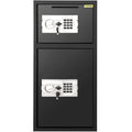 Large Double Door Security Safe Box 2.6 Cubic Feet Digital Lock Black
