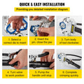 Hydra-Krimp 71500 Hydraulic Hose Crimper Manual AC Kit 7 Die Set