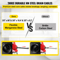 Sectional Pipe Drain Cleaner 0.75-4