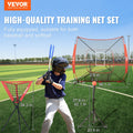 Baseball Softball Practice Net 7x7 Portable Training Bow Frame