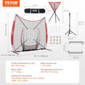 Baseball Softball Practice Net 7x7ft Hitting Catching Pitching Training