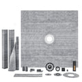 Shower Pan Kit 1828x1828mm 50.8mm Central Flange Stainless Steel Grate