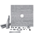 Shower Pan Kit 1828x1828mm 50.8mm Central Flange Stainless Steel Grate