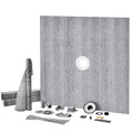 Shower Pan Kit 1828x1828mm 50.8mm Central Flange Stainless Steel Grate