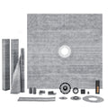 Shower Pan Kit 1828x1828mm 50.8mm Central Flange Stainless Steel Grate
