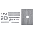 Shower Curb Kit, 1219x1524mm, 60