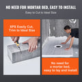 Shower Pan Kit 1219x1524mm 50.8mm ABS Flange Waterproof