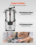 Devanti 18L Food Processor Vegetable Chopper Stainless Steel