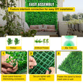 Artificial Boxwood Panels 12pc 20x20 Hedge Wall Grass Privacy Screen