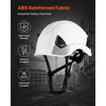 Safety Helmet, ANSI/ISEA Z89.1 Approved ABS Safety Hard Hat with 6-Point Ratchet Suspension, Adjustable Vented Hardhat for Men Women Adults, for Outdoor Indoor Industrial Construction Workwear