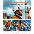 Safety Helmet, ANSI/ISEA Z89.1 Approved ABS Safety Hard Hat with 6-Point Ratchet Suspension, Adjustable Vented Hardhat for Men Women Adults, for Outdoor Indoor Industrial Construction Workwear