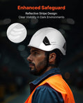 Safety Helmet ABS Hard Hat ANSI Z89.1 6-Point Ratchet Vented