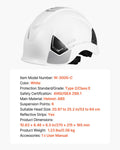 Safety Helmet Hard Hat ANSI/ISEA Vented 6-Point Ratchet Adjustable