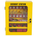 Electrical Lockout Tagout Kit, 59 PCS Safety Lockout Tagout Station With Padlocks, Hasps, Tags, Ties, Plug Lockout, Circuit Breaker Lockouts, Valve Lockouts, Cable Lockout, Lockout Bag, Box