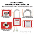 Electrical Lockout Tagout Kit 59 PCS Safety Station Padlocks Tags