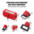 Electrical Lockout Tagout Kit 59 PCS Safety Station Padlocks Tags
