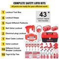 LOTO Kit 42 Piece Lockout Tagout Electrical Safety Set