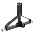 3 Point Trailer Hitch with 2 in Receiver, 3pt Quick Hitch Attachment for Category 1 Tractor, 3000lbs Capacity, Tow Drawbar Adapter, Compatible with Kubota, Mahindra, Ford, Yanmar, John Deere