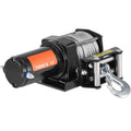 Electric Winch, 1361 kg Line Pull Capacity, 12V DC ATV/UTV Winch with Φ0.5 x 1188.7 cm 7 Strands Steel Cable Roller Fairlead Wired Remote Control, IP55 Waterproof for Towing UTV ATV Off-Road