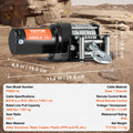 12V Electric Winch 1361kg ATV UTV 7 Strand Steel Cable IP55