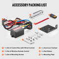 Electric Winch 2041kg ATV UTV Synthetic Rope Waterproof Remote