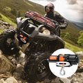 Electric Winch 2041kg ATV UTV Synthetic Rope Waterproof Remote