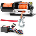 VEVOR 12V Electric Winch 1588kg ATV Boat Winch Synthetic Rope Remote