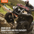 VEVOR 12V Electric Winch 1588kg ATV Boat Winch Synthetic Rope Remote