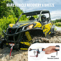 VEVOR 12V Electric Winch 1588kg ATV Boat Winch Synthetic Rope Remote