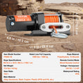 VEVOR 12V Electric Winch 1588kg ATV Boat Winch Synthetic Rope Remote