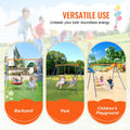 Swing Set 440lbs Capacity A-Frame Metal with Saucer & Belt Seats