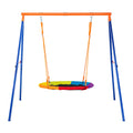 Swing Set 40in Saucer Swing Seat A-Frame Metal 440lbs Capacity