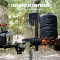 A-Frame Trailer Coupler 2 Inch 7000 lbs Towing Capacity Black