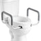 Raised Toilet Seat with Arms 136kg Load Capacity Padded Handles