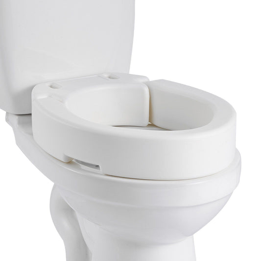 Raised Toilet Seat 136kg Load Capacity Elongated Bowl Seniors