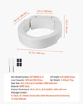 Raised Toilet Seat 136kg Load Capacity Elongated Bowl Seniors