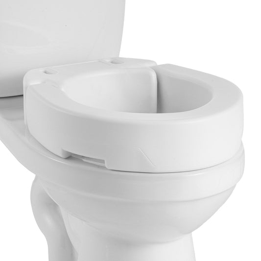 Raised Toilet Seat 136kg Load Capacity 89mm Lift Height Seniors
