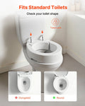Raised Toilet Seat 136kg Load Capacity 89mm Lift Height Seniors