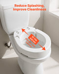 Raised Toilet Seat 136kg Load Capacity 89mm Lift Height Seniors