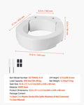 Raised Toilet Seat 136kg Load Capacity 89mm Lift Height Seniors