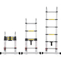 Telescoping Extension Ladder 12.5ft A-Frame Stabiliser Bar RV