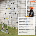 Telescoping Extension Ladder 12.5ft A-Frame Stabiliser Bar RV