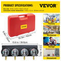 Fuel Vacuum Carburetor Synchronizer Tool Kit with Gauge & Hose