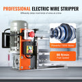 Automatic Wire Stripping Machine, 0.06''-1.57'' Electric Motorized Cable Stripper, 750 W, 98 ft/min Wire Peeler with Visible Stripping Depth Reference, 10 Channels for Scrap Copper Recycling