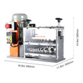 Automatic Wire Stripping Machine, 0.06''-1.57'' Electric Motorized Cable Stripper, 750 W, 98 ft/min Wire Peeler with Visible Stripping Depth Reference, 10 Channels for Scrap Copper Recycling