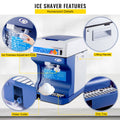 Ice Shaver 265LBS/Hour Snow Cone Slushie Maker Stainless Steel